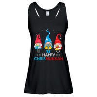 Happy Chrismukkah Gnomes Christmas Hanukkah Jewish Holiday  Ladies Essential Flowy Tank