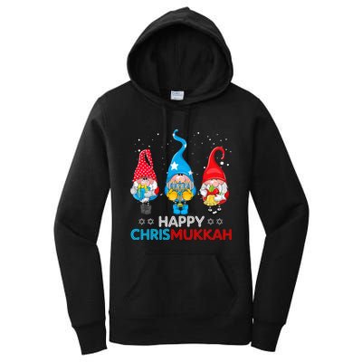 Happy Chrismukkah Gnomes Christmas Hanukkah Jewish Holiday  Women's Pullover Hoodie