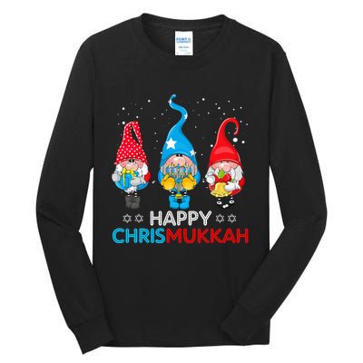 Happy Chrismukkah Gnomes Christmas Hanukkah Jewish Holiday  Tall Long Sleeve T-Shirt