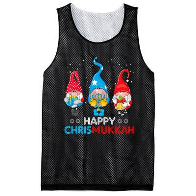 Happy Chrismukkah Gnomes Christmas Hanukkah Jewish Holiday  Mesh Reversible Basketball Jersey Tank