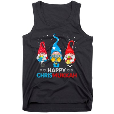 Happy Chrismukkah Gnomes Christmas Hanukkah Jewish Holiday  Tank Top