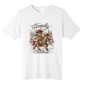 Howdy Christmas Gingerbread Man Cowboy Ride Horse Western Tall Fusion ChromaSoft Performance T-Shirt