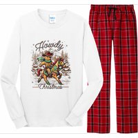 Howdy Christmas Gingerbread Man Cowboy Ride Horse Western Long Sleeve Pajama Set