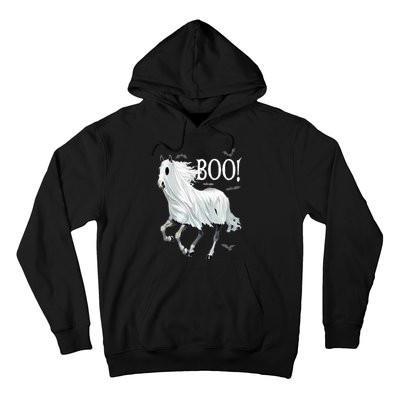 Horse Cosplay Ghost Boo Horse Ghost Halloween Hoodie