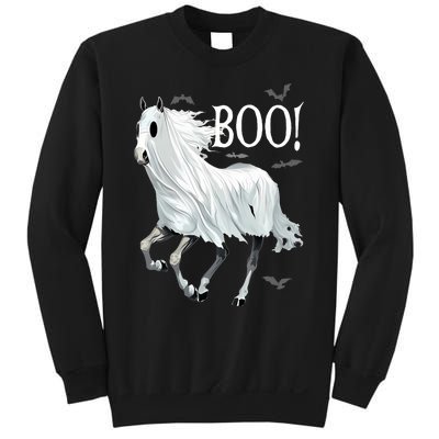 Horse Cosplay Ghost Boo Horse Ghost Halloween Sweatshirt