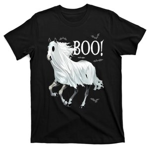 Horse Cosplay Ghost Boo Horse Ghost Halloween T-Shirt