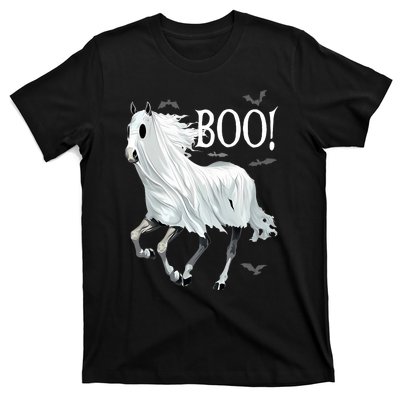 Horse Cosplay Ghost Boo Horse Ghost Halloween T-Shirt