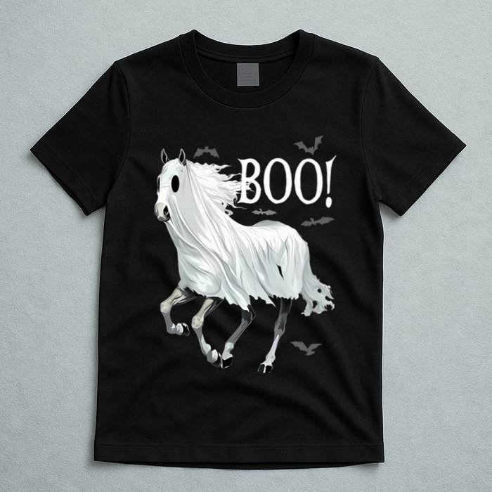 Horse Cosplay Ghost Boo Horse Ghost Halloween T-Shirt
