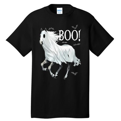 Horse Cosplay Ghost Boo Horse Ghost Halloween Tall T-Shirt