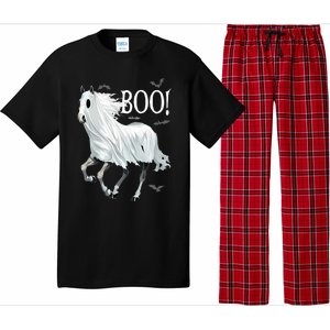 Horse Cosplay Ghost Boo Horse Ghost Halloween Pajama Set