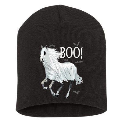 Horse Cosplay Ghost Boo Horse Ghost Halloween Short Acrylic Beanie