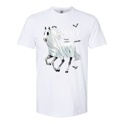 Horse Cosplay Ghost Boo Horse Ghost Halloween Softstyle CVC T-Shirt