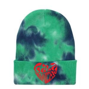 Hasta Cuando Gala Montes Heart Tie Dye 12in Knit Beanie