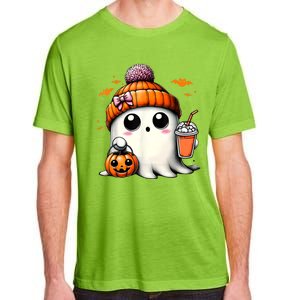 Halloween Cute Ghost Drinking Coffee Ghost Ice Gift Adult ChromaSoft Performance T-Shirt