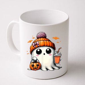 Halloween Cute Ghost Drinking Coffee Ghost Ice Gift Coffee Mug