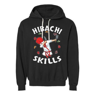 Hibachi Connoisseur Gifts Hibachi Chef Costume Hibachi Grill Garment-Dyed Fleece Hoodie