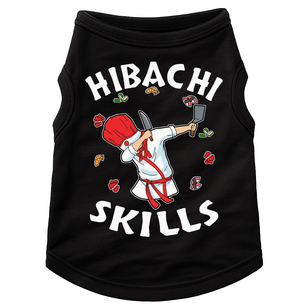 Hibachi Connoisseur Gifts Hibachi Chef Costume Hibachi Grill Doggie Tank
