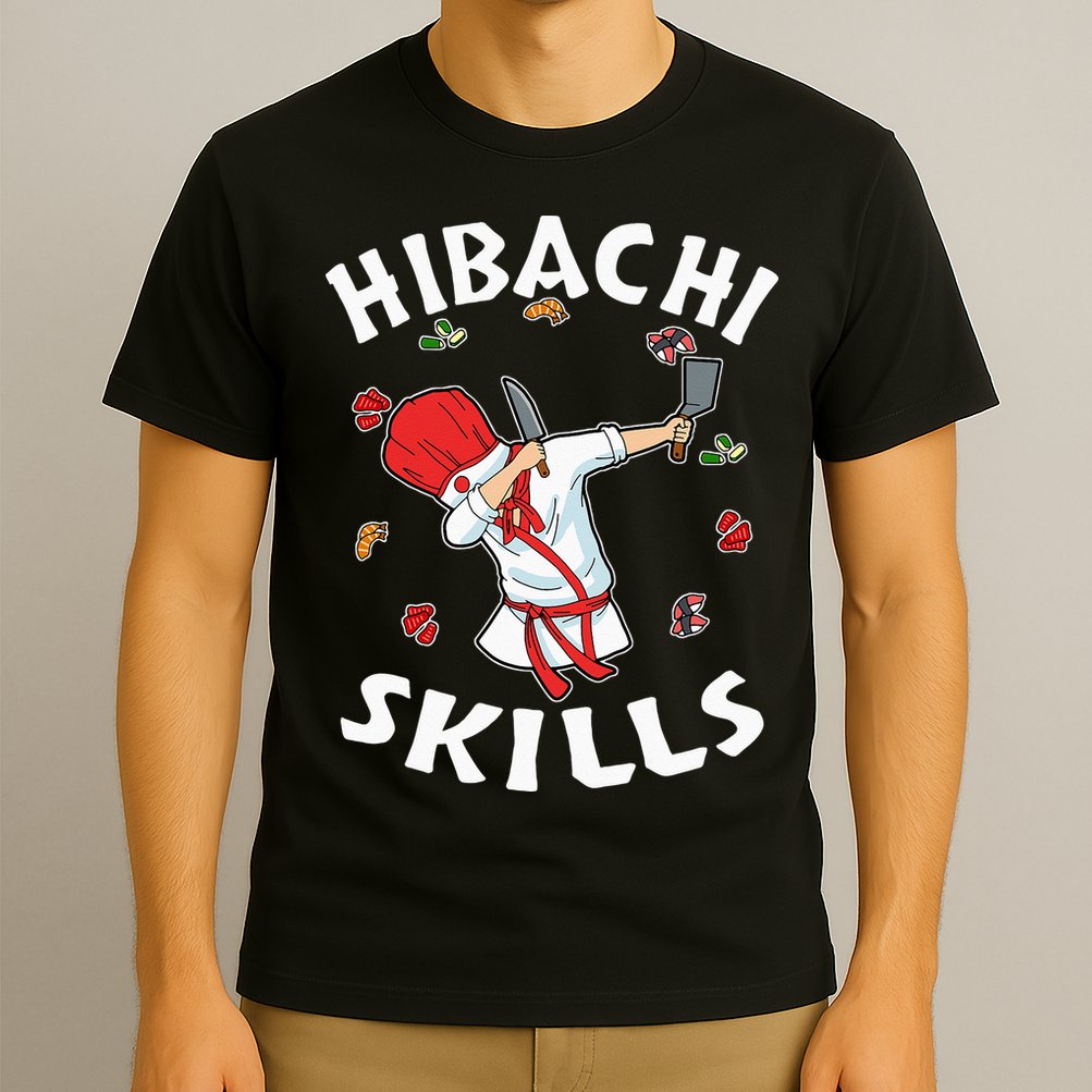 Hibachi Connoisseur Gifts Hibachi Chef Costume Hibachi Grill T-Shirt