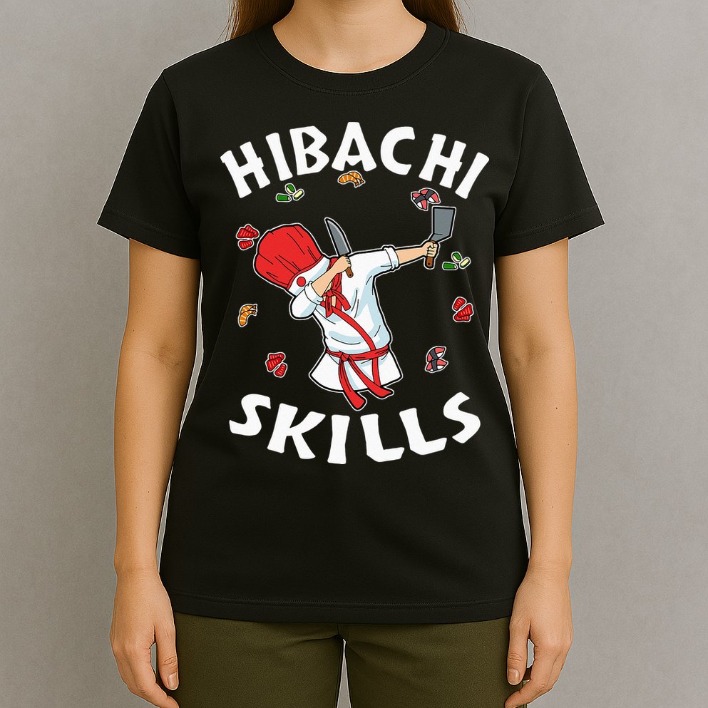 Hibachi Connoisseur Gifts Hibachi Chef Costume Hibachi Grill T-Shirt