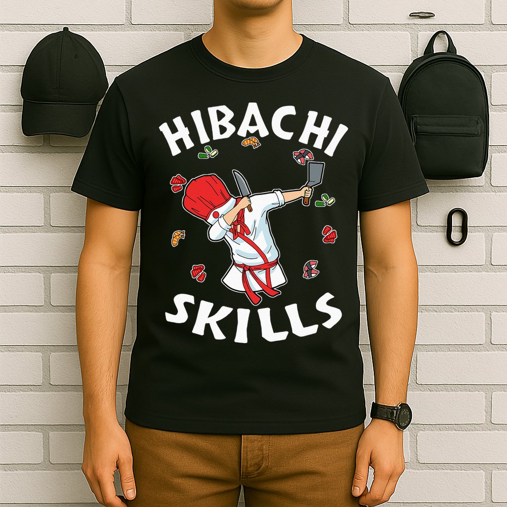 Hibachi Connoisseur Gifts Hibachi Chef Costume Hibachi Grill T-Shirt