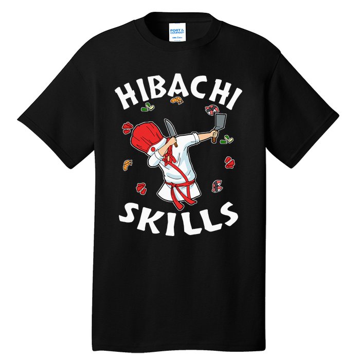 Hibachi Connoisseur Gifts Hibachi Chef Costume Hibachi Grill Tall T-Shirt