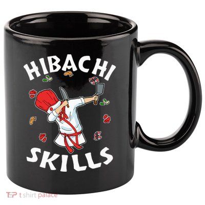 Hibachi Connoisseur Gifts Hibachi Chef Costume Hibachi Grill 11oz C Handle Ceramic Mug