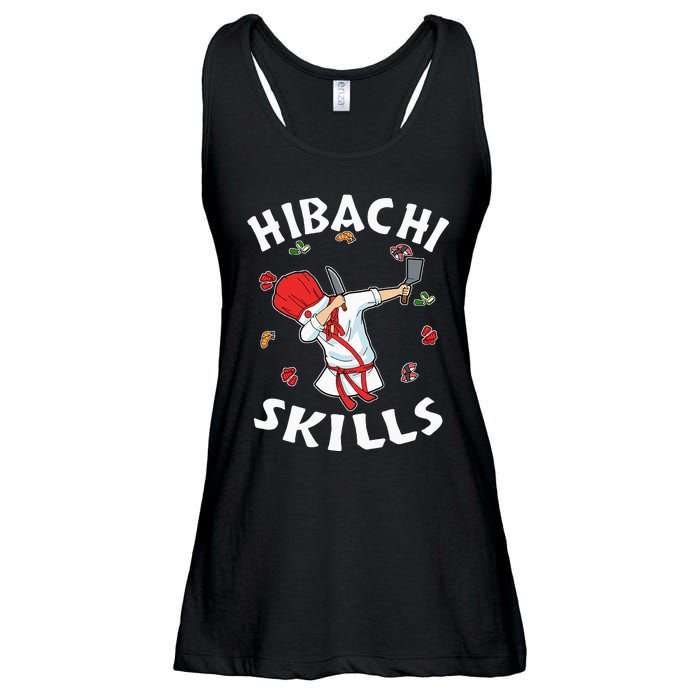 Hibachi Connoisseur Gifts Hibachi Chef Costume Hibachi Grill Ladies Essential Flowy Tank