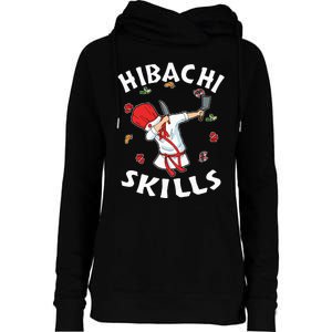 Hibachi Connoisseur Gifts Hibachi Chef Costume Hibachi Grill Womens Funnel Neck Pullover Hood