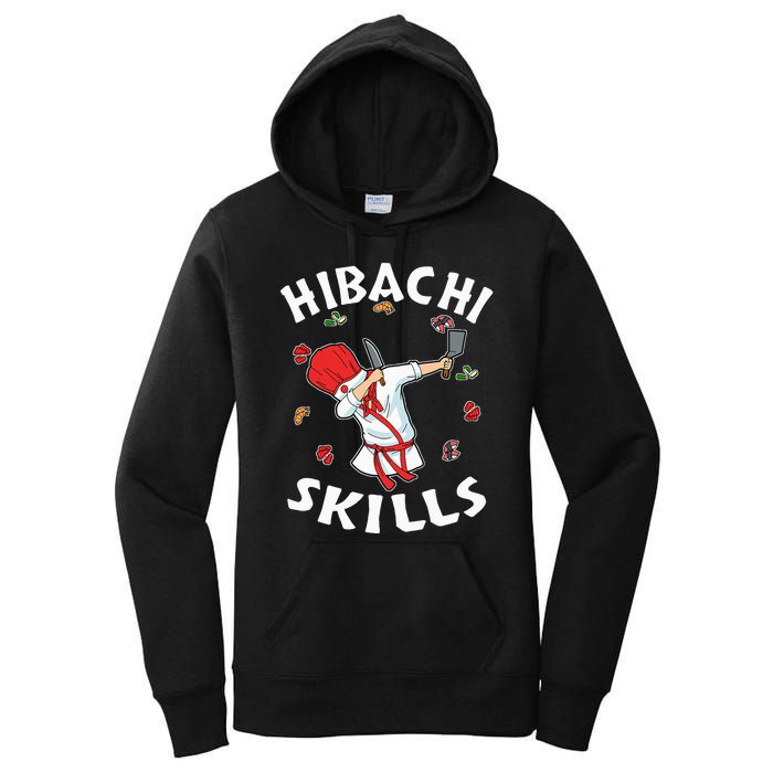 Hibachi Connoisseur Gifts Hibachi Chef Costume Hibachi Grill Women's Pullover Hoodie