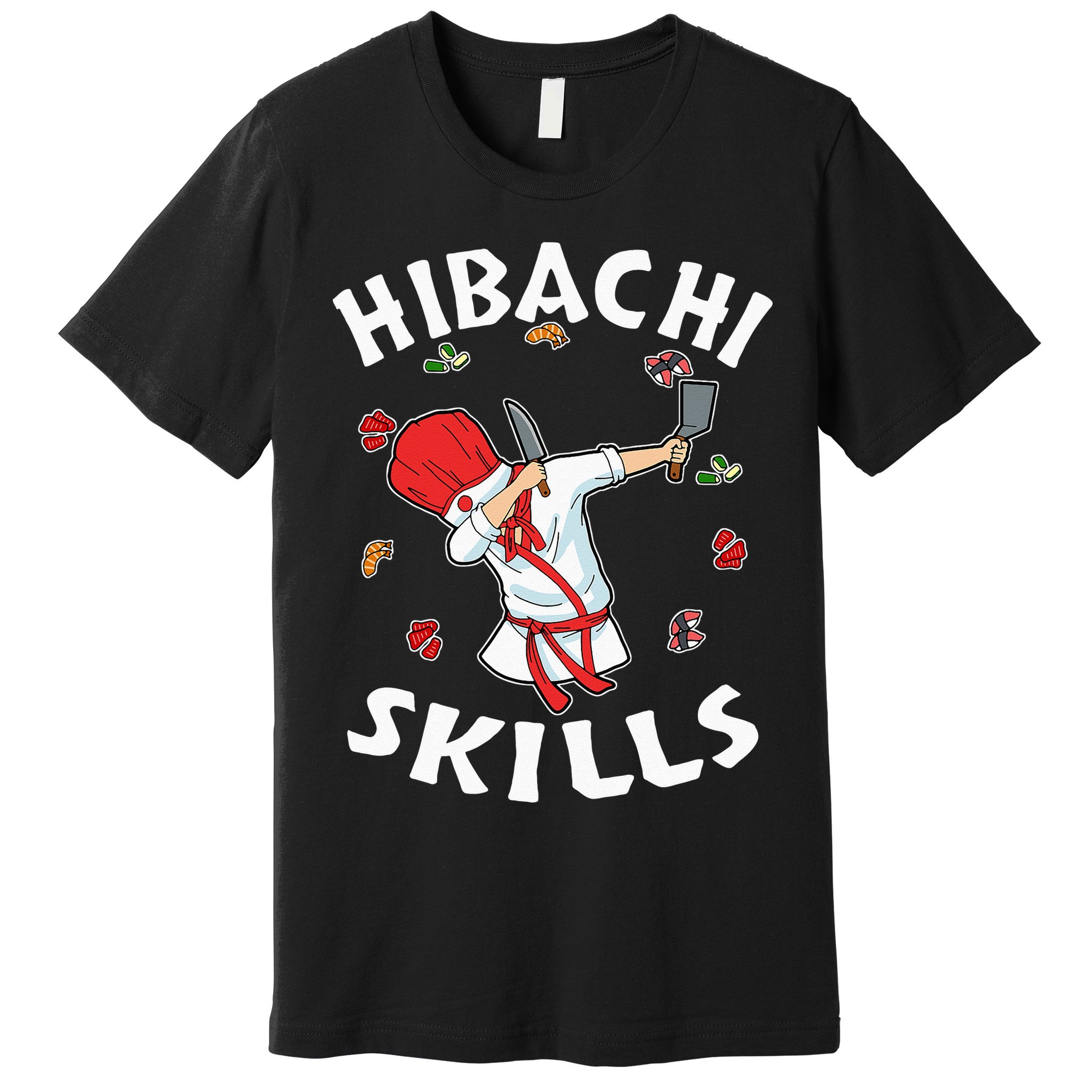 Hibachi Connoisseur Gifts Hibachi Chef Costume Hibachi Grill Premium T-Shirt