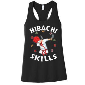 Hibachi Connoisseur Gifts Hibachi Chef Costume Hibachi Grill Women's Racerback Tank