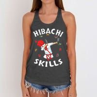 Hibachi Connoisseur Gifts Hibachi Chef Costume Hibachi Grill Women's Knotted Racerback Tank