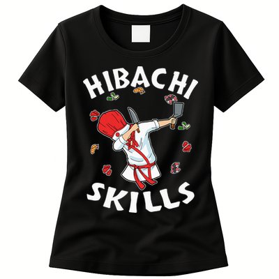 Hibachi Connoisseur Gifts Hibachi Chef Costume Hibachi Grill Womens T-Shirt