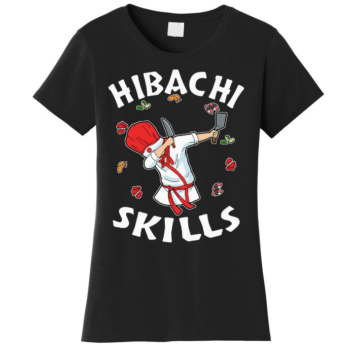 Hibachi Connoisseur Gifts Hibachi Chef Costume Hibachi Grill Women's T-Shirt