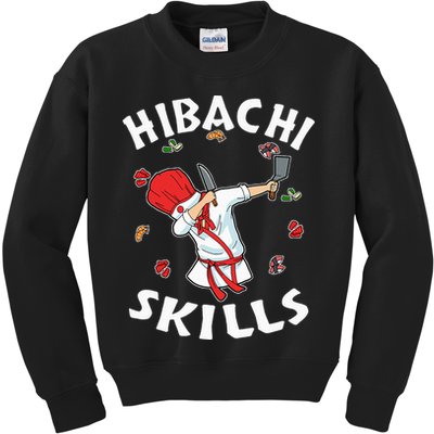 Hibachi Connoisseur Gifts Hibachi Chef Costume Hibachi Grill Kids Sweatshirt