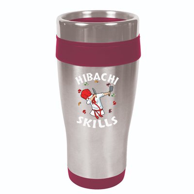 Hibachi Connoisseur Gifts Hibachi Chef Costume Hibachi Grill 16oz Travel Tumbler