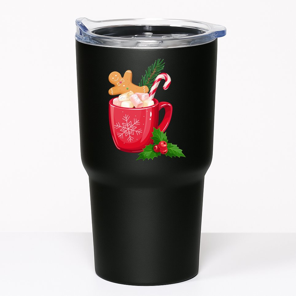Hot Chocolate Gingerbread Christmas Tumbler