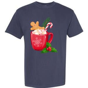 Hot Chocolate Gingerbread Christmas Garment-Dyed Heavyweight T-Shirt