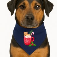 Hot Chocolate Gingerbread Christmas USA-Made Doggie Bandana
