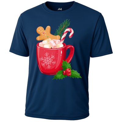 Hot Chocolate Gingerbread Christmas Performance Shirt