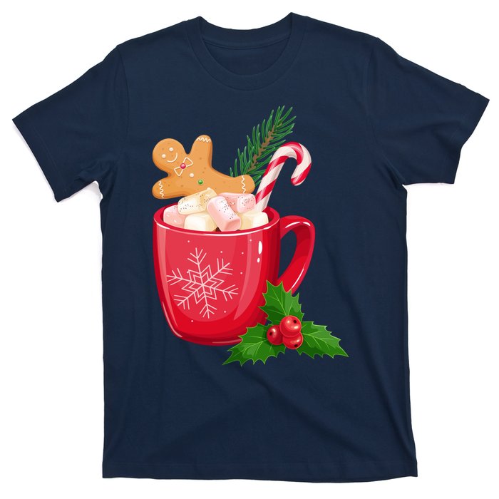 Hot Chocolate Gingerbread Christmas T-Shirt