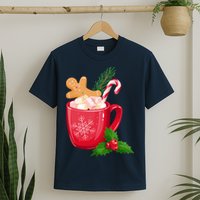 Hot Chocolate Gingerbread Christmas T-Shirt