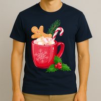 Hot Chocolate Gingerbread Christmas T-Shirt