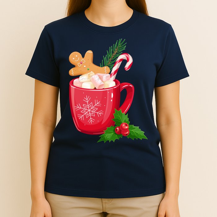 Hot Chocolate Gingerbread Christmas T-Shirt