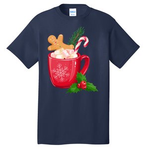 Hot Chocolate Gingerbread Christmas Tall T-Shirt