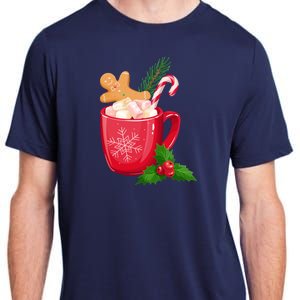 Hot Chocolate Gingerbread Christmas Adult ChromaSoft Performance T-Shirt