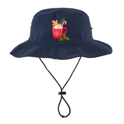 Hot Chocolate Gingerbread Christmas Bucket Hat