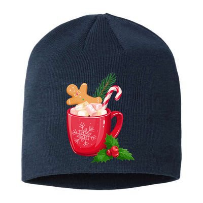 Hot Chocolate Gingerbread Christmas Sustainable Beanie