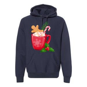 Hot Chocolate Gingerbread Christmas Premium Hoodie