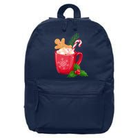 Hot Chocolate Gingerbread Christmas 16 in Basic Backpack